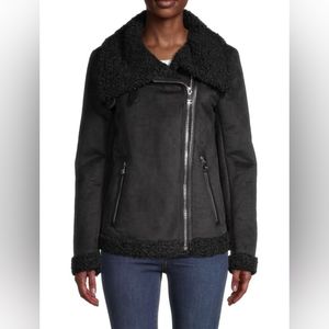 DKNY Faux Shearling Jacket